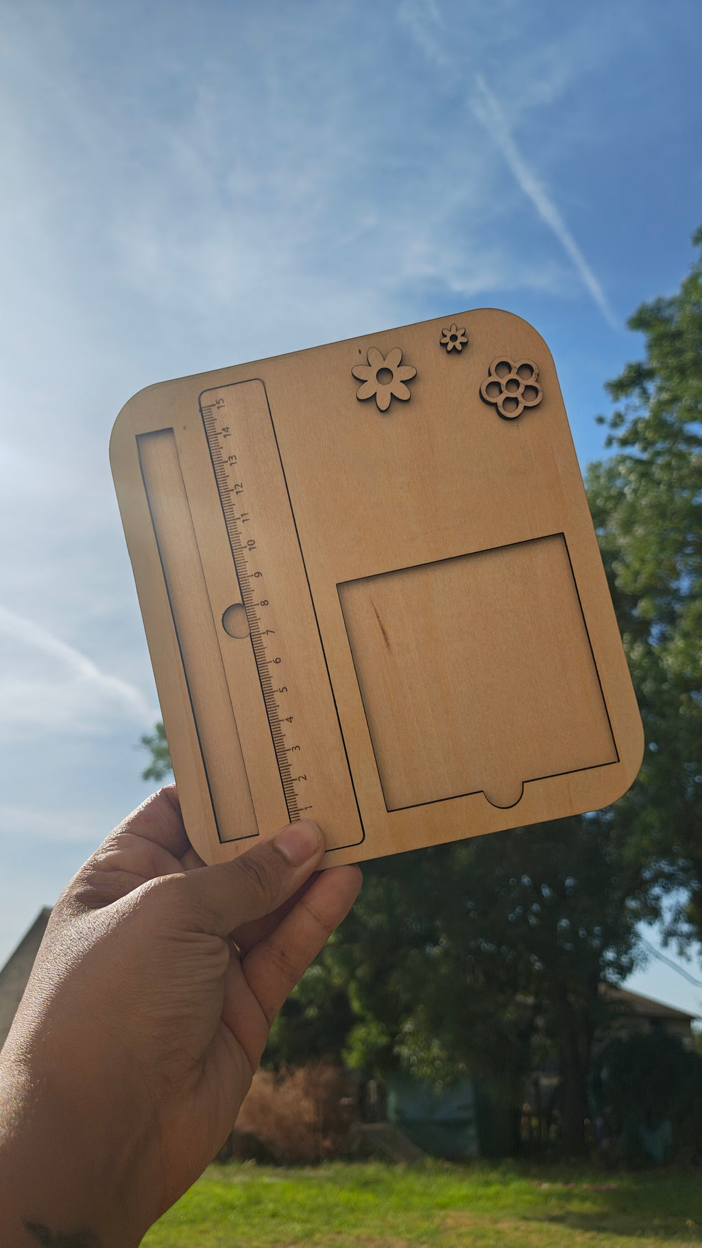 Set de bureau personnalisé en bois — Cadeau maîtresse/ atsem/ nounou & autres
